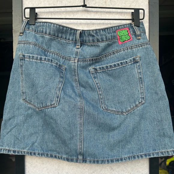 Empyre Leah Billie Wash Blue Denim Skirt Size 6 - Picture 5 of 7